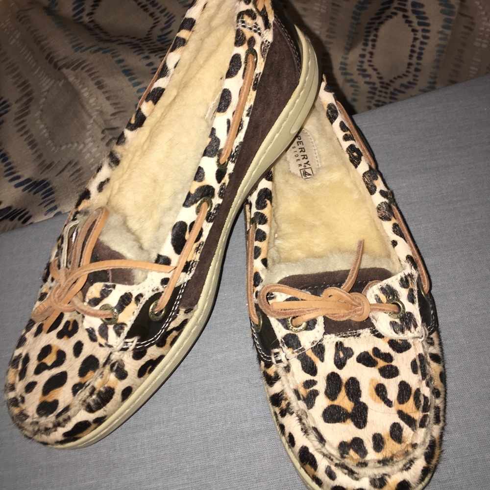 Sperry Top-Sider Angelfish Leopard Fur Lined